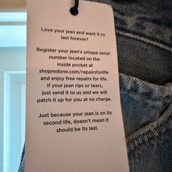 NWT RE/DONE High Rise Levi’s Jeans. size 31 - Picture 8 of 12